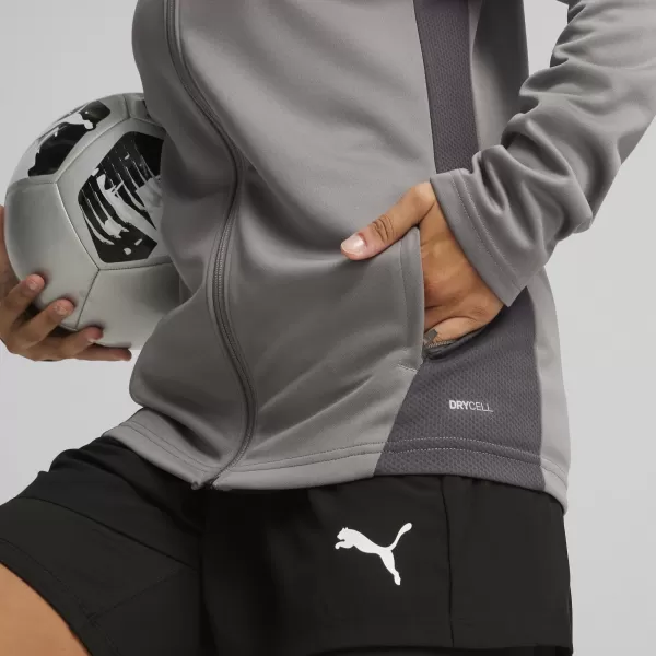  Дамско яке PUMA TEAMGOAL TRAINING JACKET WMN 658635_13 ЧУГУН/БЯЛО/СИВО СЯНКА 