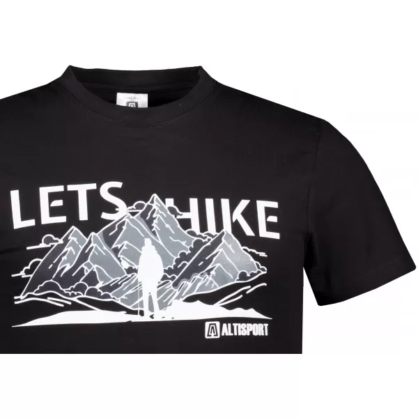  Мъжка тениска ALTISPORT ALM190129 ЧЕРЕН 