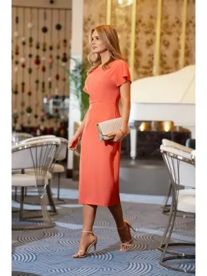 Рокля STYLOVE S398 ОРАНЖЕВО