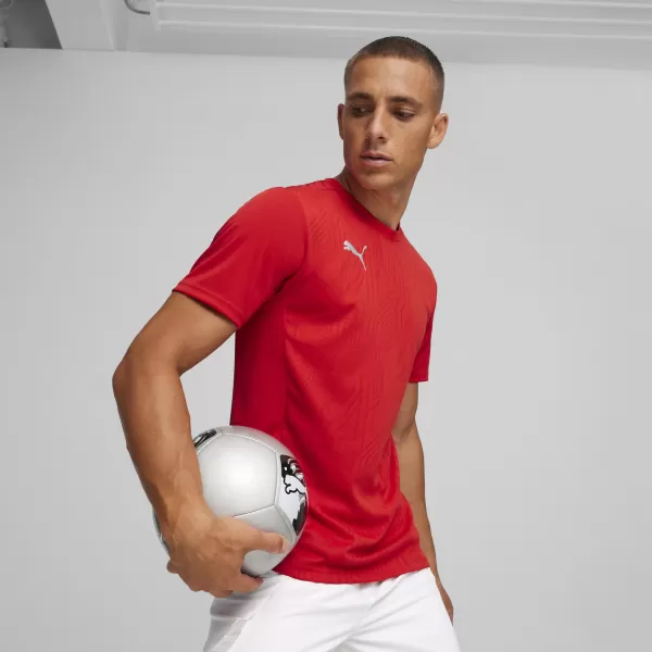  Мъжки функционална риза PUMA TEAMFINAL TRAINING JERSEY 658557_01 PUMA RED/PUMA SILVER 
