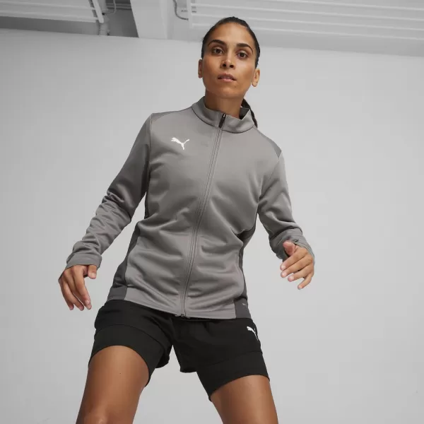  Дамско яке PUMA TEAMGOAL TRAINING JACKET WMN 658635_13 ЧУГУН/БЯЛО/СИВО СЯНКА 