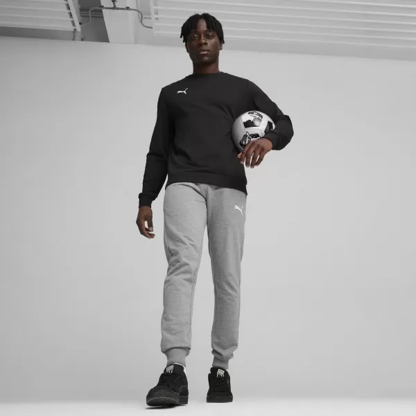  Мъжки суичър PUMA TEAMGOAL CASUALS CREW NECK S 658592_03 PUMA BLACK/PUMA WHITE 
