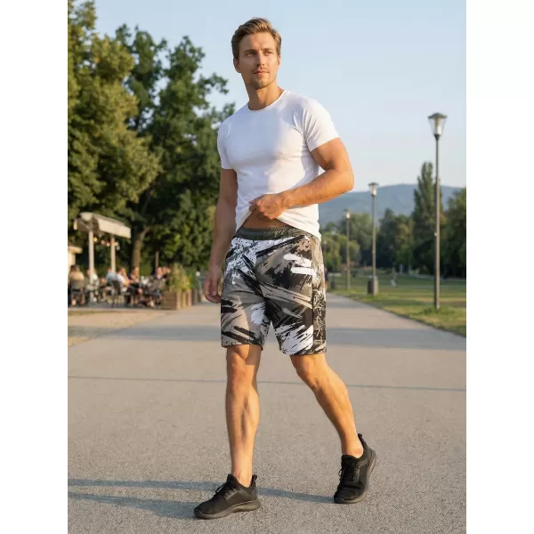  Мъжки премиум функционални шорти ALTISPORT VOJ/ALM014KRA01 ЧЕРНО СИВО 