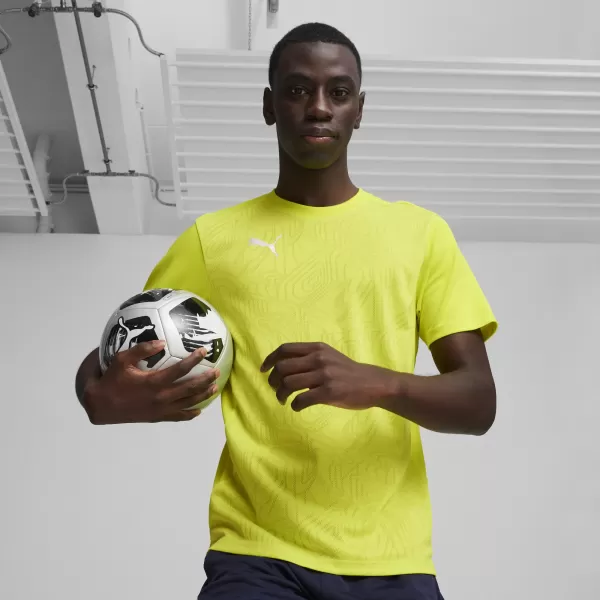  Мъжки функционална риза PUMA TEAMFINAL TRAINING JERSEY 658557_30 ELECTRIC LIME/ ЕЛЕКТРИЧЕСКА ВАР/PUMA СРЕБРО 