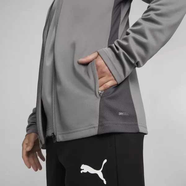  Яке PUMA TEAMGOAL TRAINING JACKET 658633_13 ЧУГУН/БЯЛО/СИВО СЯНКА 