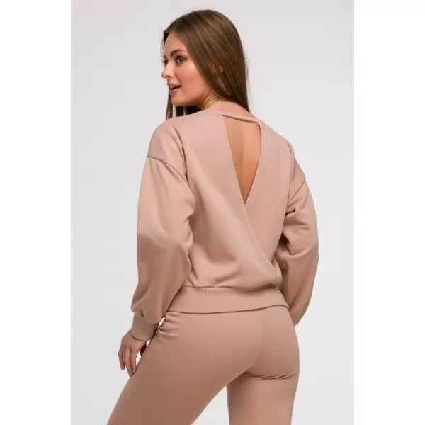 Дамски суичър BEWEAR B293 МОКА 