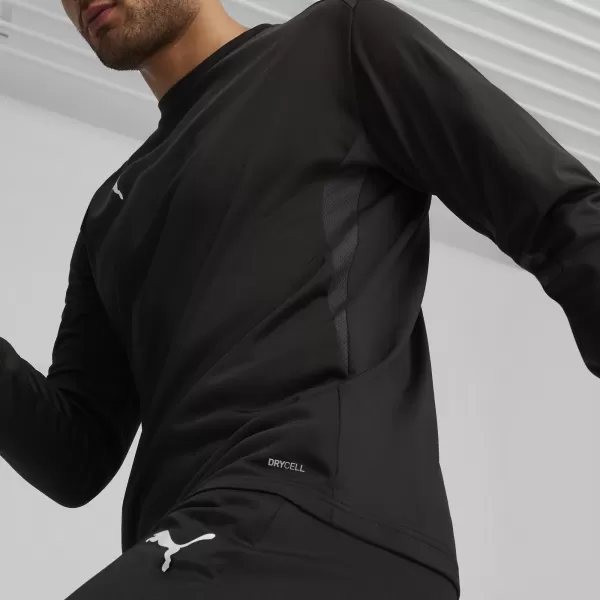 Мъжки суичър PUMA TEAMGOAL TRAINING SWEAT 658649_03 PUMA BLACK/WHITE/DARK GREY 