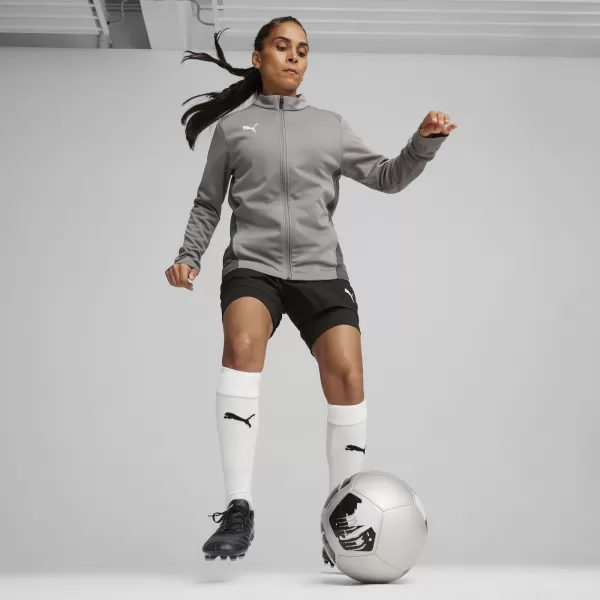  Дамско яке PUMA TEAMGOAL TRAINING JACKET WMN 658635_13 ЧУГУН/БЯЛО/СИВО СЯНКА 