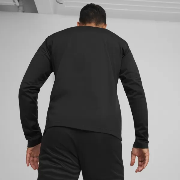  Мъжки суичър PUMA TEAMGOAL TRAINING SWEAT 658649_03 PUMA BLACK/WHITE/DARK GREY 