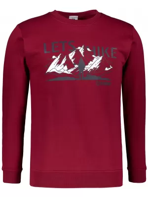 Мъжки суичър ALTISPORT ALM190406 ГРАНАТ