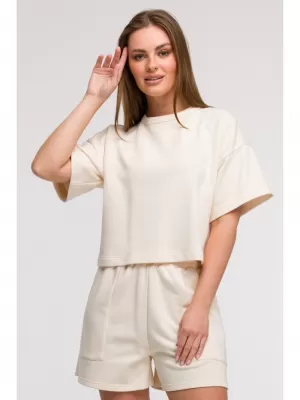 Дамски суичър BEWEAR B294 ВАНИЛИЯ