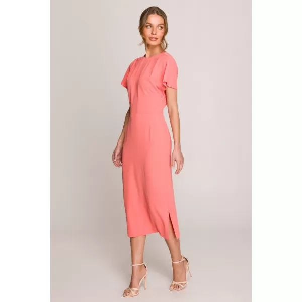  Рокля STYLOVE S398 ОРАНЖЕВО 