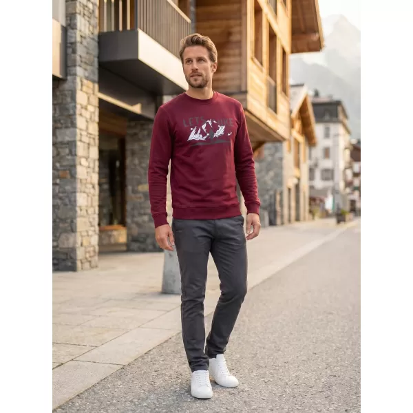 Мъжки суичър ALTISPORT ALM190406 ГРАНАТ 