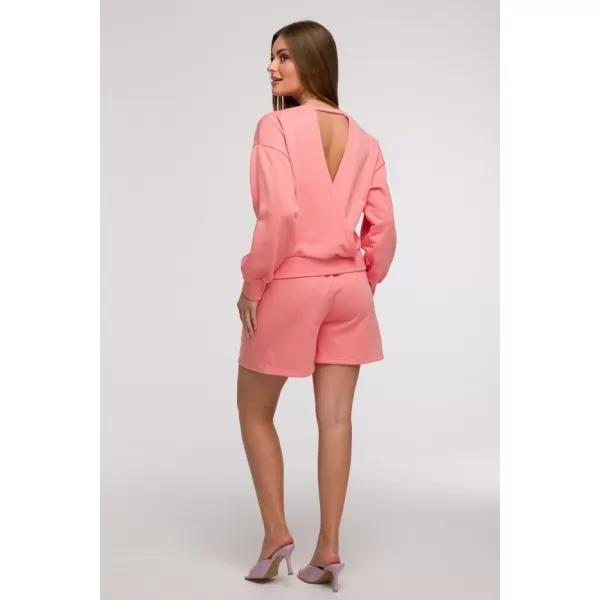  Дамски суичър BEWEAR B293 КОРАЛ 