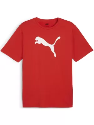 Мъжки фланелка PUMA TEAMRISE LOGO JERSEY COTTON 658705_01 PUMA RED/PUMA WHITE