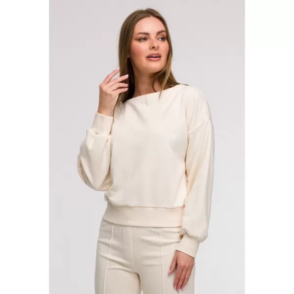  Дамски суичър BEWEAR B293 ВАНИЛИЯ 
