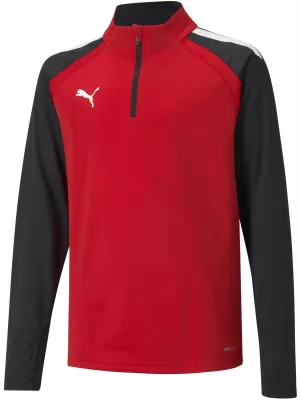 Бебешка суитчър PUMA TEAMLIGA 1/4 ZIP TOP JR 657237_01 PUMA RED/PUMA BLACK