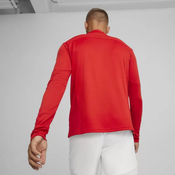  Риза PUMA TEAMFINAL TRAINING 1/4 ZIP T 658551_01 PUMA RED/PUMA SILVER 