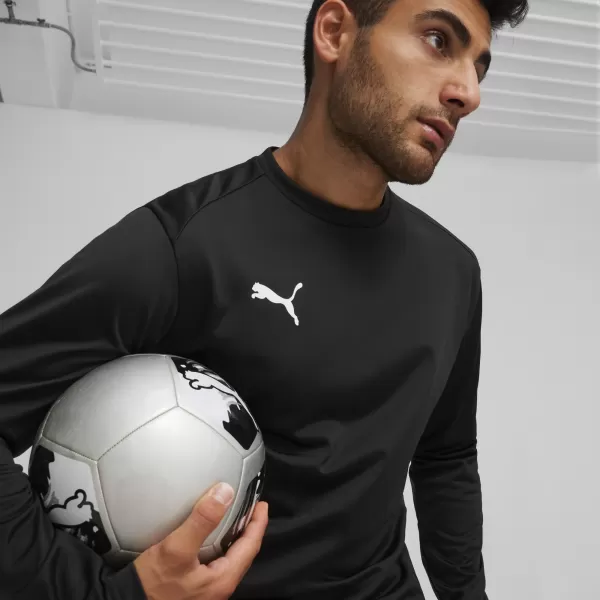  Мъжки суичър PUMA TEAMGOAL TRAINING SWEAT 658649_03 PUMA BLACK/WHITE/DARK GREY 