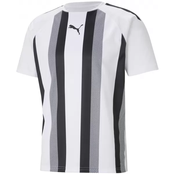  Мъжки функционална риза PUMA TEAMLIGA STRIPED JERSEY 704920_04 PUMA WHITE/PUMA BLACK 