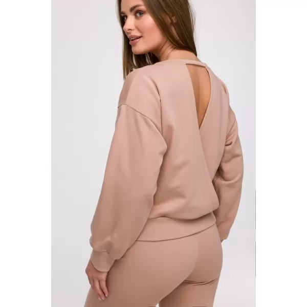  Дамски суичър BEWEAR B293 МОКА 