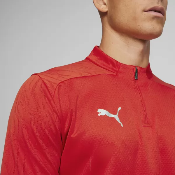  Риза PUMA TEAMFINAL TRAINING 1/4 ZIP T 658551_01 PUMA RED/PUMA SILVER 