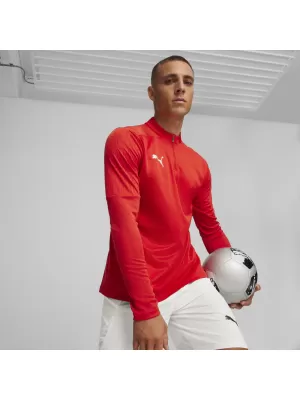 Риза PUMA TEAMFINAL TRAINING 1/4 ZIP T 658551_01 PUMA RED/PUMA SILVER