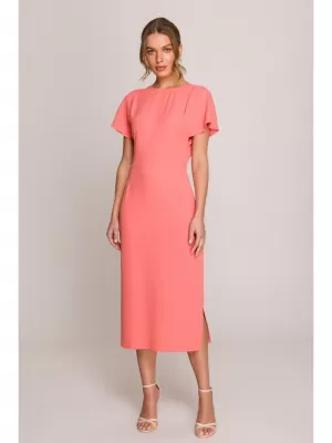 Рокля STYLOVE S398 ОРАНЖЕВО