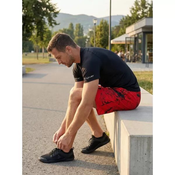  Мъжки премиум функционални шорти ALTISPORT VOJ/ALM071KRA01 ЧЕРВЕНО 