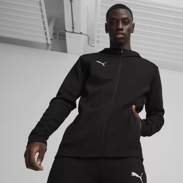  Яке PUMA TEAMFINAL CASUALS HOODED JKT 658528_03 PUMA BLACK/PUMA SILVER 
