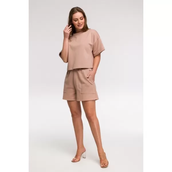  Дамски суичър BEWEAR B294 МОКА 