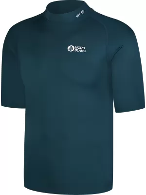 Мъжка тениска с UV защита NORDBLANC MARINE NBSMF8089 ТЪМНО СИНЬО