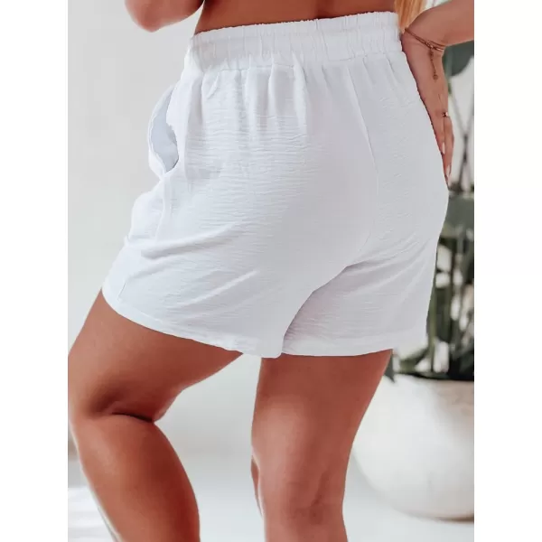  Дамски къси панталони DSTREET HOT VIBE SY0444 БЯЛ 
