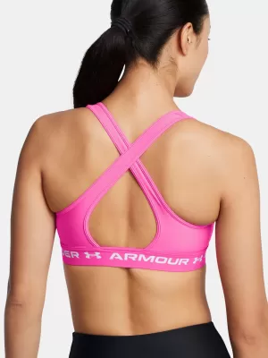 Дамски сутиен UNDER ARMOUR CROSSBACK MID BRA 1361034-656 РОЗОВО