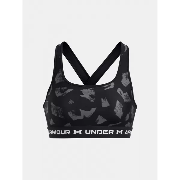  Дамски сутиен UNDER ARMOUR CROSSBACK MID PRINT 1361042-009 ЧЕРЕН 