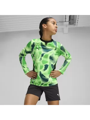 Детска фланелка PUMA TEAMTARGET GK LS JERSEY JR 706521_20 FIZZY LIME / ГАЗИРАНА ВАР / ПУМА ЧЕРНА