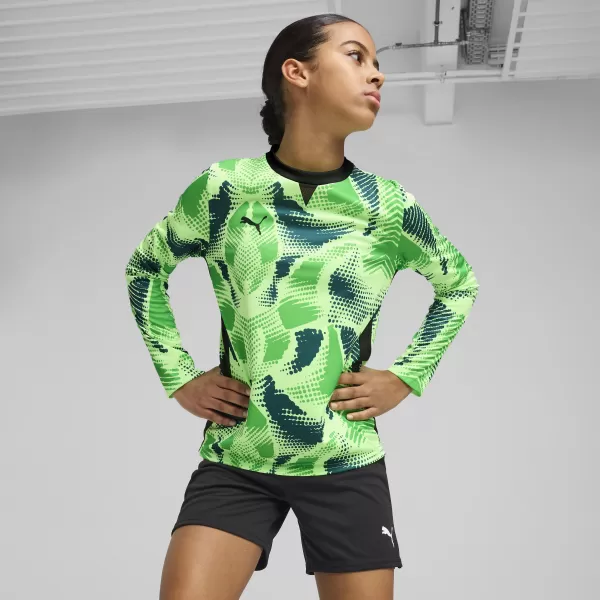  Детска фланелка PUMA TEAMTARGET GK LS JERSEY JR 706521_20 FIZZY LIME / ГАЗИРАНА ВАР / ПУМА ЧЕРНА 