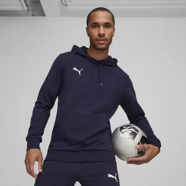  Мъжки суичър PUMA TEAMGOAL CASUALS HOODY 658618_06 ВМС/ПУМА ПУМА УАЙТ 