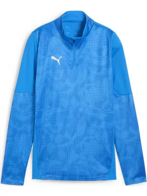 Дамско яке PUMA TEAMCUP TRAINING 1/4 ZIP TOP 659173_02 ELECTRO ROYAL/ ELECTRO ROYAL/PUMA SILVER