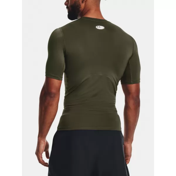  Мъжка тениска UNDER ARMOUR HG ARMOUR COMP SS 1361518-390 ЗЕЛЕНО 