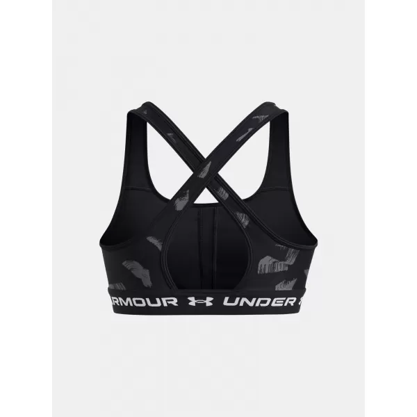  Дамски сутиен UNDER ARMOUR CROSSBACK MID PRINT 1361042-009 ЧЕРЕН 