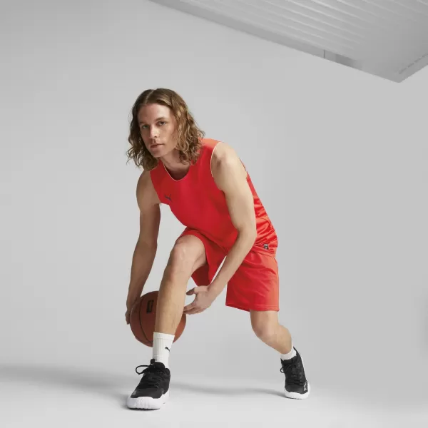  Къси панталони PUMA HOOPS TEAM PRACTICE SHORT 676641_03 PUMA RED 