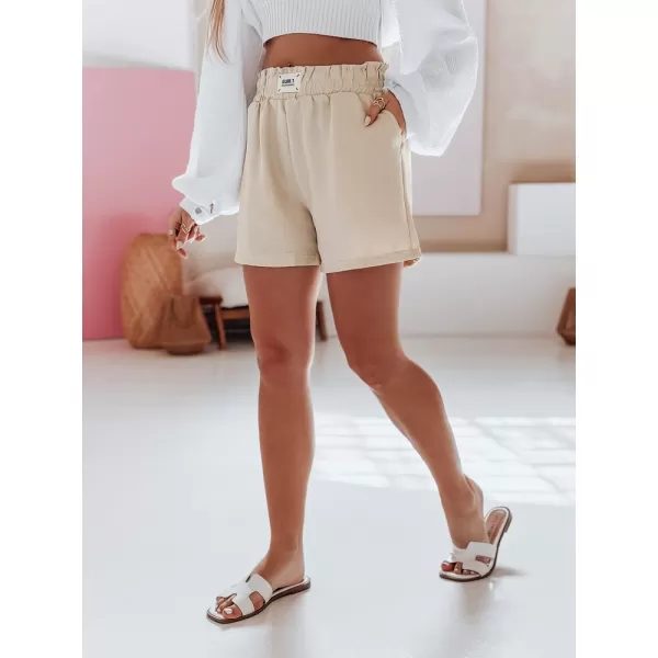  Дамски къси панталони DSTREET OWN STYLE SY0453 БЕЖОВО 