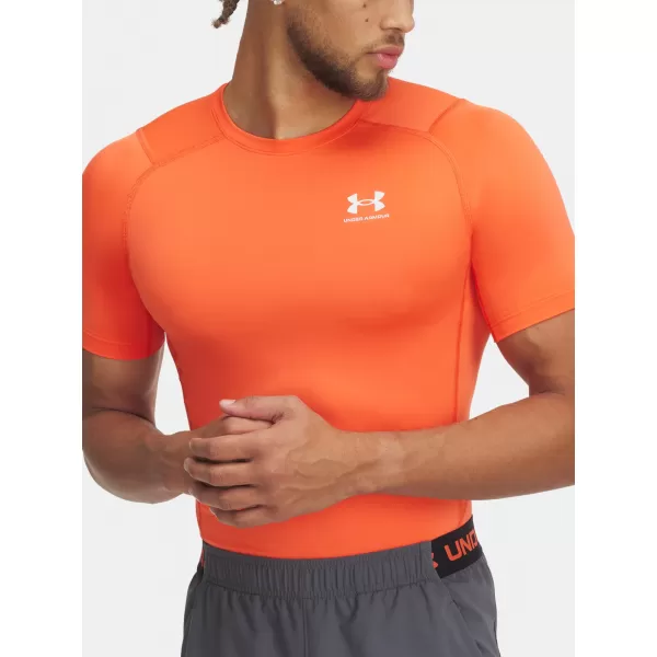  Мъжка тениска UNDER ARMOUR HG ARMOUR COMP SS 1361518-847 ОРАНЖЕВО 