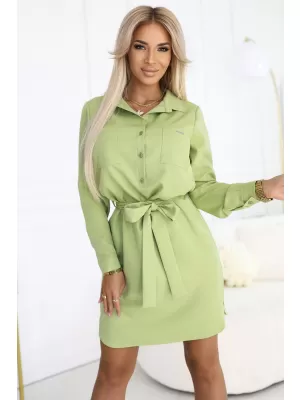 Рокля NUMOCO CAMILLE 284-3 МАСЛИНА