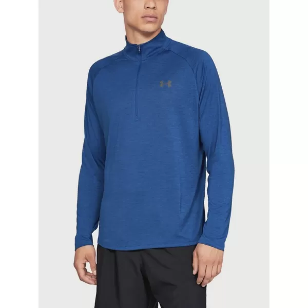  Мъжка тениска UNDER ARMOUR TECH 1/2 ZIP 2.0 1328495-400 СИНЬО 