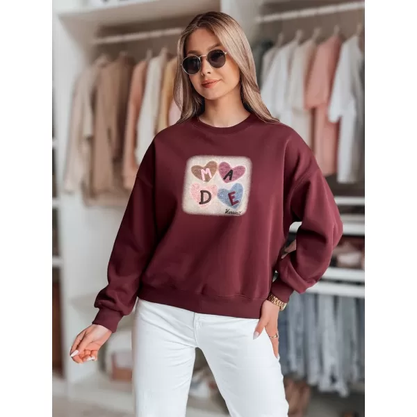  Дамска суитчър DSTREET MADELIN BY1458 БОРДЕ 