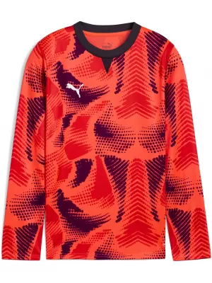 Детска фланелка PUMA TEAMTARGET GK LS JERSEY JR 706521_01 NRGY RED / NRGY RED / PUMA WHITE