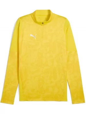 Мъжки суичър PUMA TEAMCUP TRAINING 1/4 ZIP TOP 659164_07 FASTER YELLOW/ ПО -БЪРЗО ЖЪЛТО/PUMA СРЕБРО