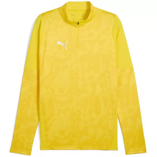  Мъжки суичър PUMA TEAMCUP TRAINING 1/4 ZIP TOP 659164_07 FASTER YELLOW/ ПО -БЪРЗО ЖЪЛТО/PUMA СРЕБРО 